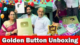 Golden Play Button Unboxing | Celebration 🎉🎊🥳 | Amit Mishra Official