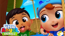 Super Fun Playdate with Manny  | Fun Animal Sing Along Songs by Little Angel Animals