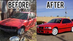 RESTORING A BMW E36 BARNFIND IN 16 MINUTES!