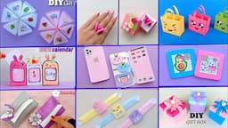 9 EASY CRAFT IDEAS || School Craft Idea || DIY Origami Craft || School hacks || Paper mini gift idea