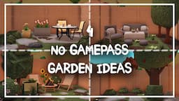 4 No Game pass Garden Ideas | Welcome to Bloxburg | ~No Gamepass~