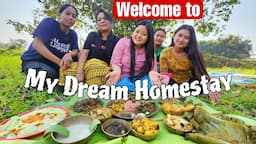 WELCOME TO My dream Home Stay in Majuli 🍀 // BIGGEST Lunch EVER 🥰