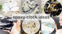 Ideas for epoxy clocks! Epoxy resin clock! Resin Art Clock