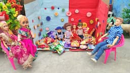 Barbie Doll All Day Routine In Indian Village/Pinky Ki Kahani Part -452/Barbie Doll Bedtime Story||