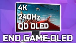 THE End Game - 32” 4K QD OLED 240Hz Glossy Monitor (Alienware AW3225QF)