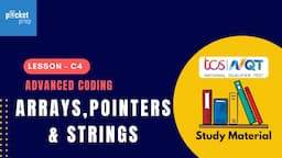 C4 arrays , pointers and strings | TCS NQT