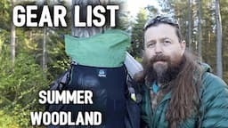 Backpacking Gear List - what to bring for a woodland overnighter