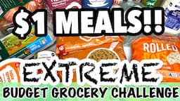 $1 MEALS!! EMERGENCY EXTREME BUDGET GROCERY HAUL CHALLENGE | EXTREME BUDGET MEALS AUSTRALIA