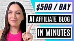 New $500/Day Method | AI Affiliate Website in MINUTES!