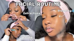 DIY FACIAL ROUTINE FOR CLEAR SKIN (easy at home facial)✨