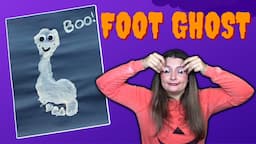 DIY FOOT GHOST CRAFT With Jukie Davie!