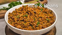 RICE AND BEANS Recipe | Healthy One-Pot Quick Vegan Meal 🥘