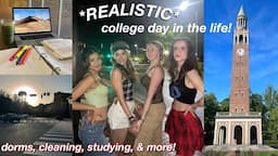 *REALISTIC* Day in my Life as a College Freshman | Dorms, laundry, dining halls, & studying (UNC)