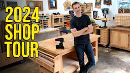 2024 Shop Tour - How to set up an inexpensive, efficient woodworking shop in a small space