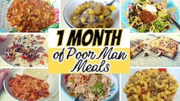 20 Amazingly Simple Poor Man Meals | A whole month of Poor man Meals | Quick & Easy Recipes