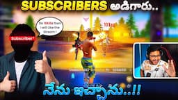 You Asked For It So I Gave It..!! Subscribers Edhaina Chesthanu..!!! 😁 - Free Fire Telugu - MBG ARMY