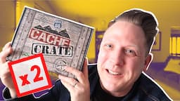 MEGA DOUBLE GEOCACHING UNBOXING! (Cache Crate)