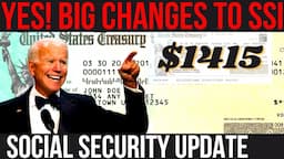 $1415 PAYMENTS! NEW BILL & BIG CHANGES TO SSI | Warren | SSI SSDI Payments | Social Security Update