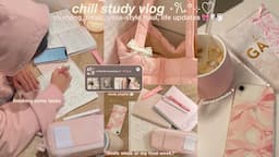 CHILL STUDY VLOG ⋅˚₊‧ ୨୧ 🎀🥛 | life updates, finals week, yess-style haul, studying, chill vlog