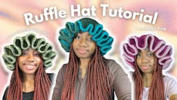 Crochet Ruffle Hat Tutorial + No Magic Ring ( detailed for beginners ) | Jonvxco