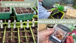 Sowing my first seeds of 2024! Beginner gardener friendly