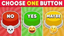 Choose One Button...! 🔴🟢🟡 NO or YES or MAYBE Edition | Quiz Kingdom