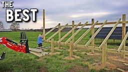 The Best DIY Solar Mount Design // DIY Ground Mount Solar Rack