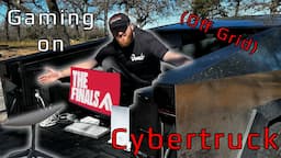 Off Grid Online Gaming on My Tesla CYBERTRUCK using STARLINK! (Because Tesla Didnt Add it)