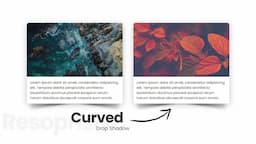 Curved Drop Shadow Effect | For Responsive Card Layout - A CSS Trick - Html & CSS