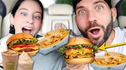 WE FOUND THE BEST DOUBLE CHEESEBURGER! (New Juicy Tea!)