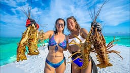 DIVING in FLORIDA KEYS for LOBSTER! Catch, Clean, Cook!