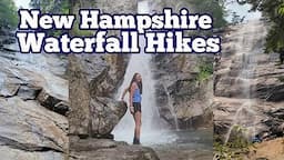 3 Gorgeous and Easy Waterfall Hikes in New Hampshire | (a day of me working on a secret project!)