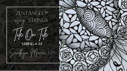 Tile on Tile String #22 a tutorial with tangle Vitruvius