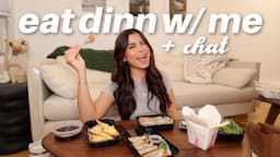 eat dinner with me + chat about life *SUSHI MUKBANG*