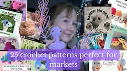 25 crochet patterns perfect for markets // free amigurumi patterns