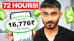 I Tried Indian Dropshipping For 72 Hours Straight!