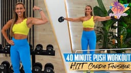 Lean, Defined Arms Workout & HIIT Cardio Finisher! | STF - Day 40