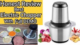 Unboxing Review & Demo Electric Chopper/How to use electric Chopper/Amazon Shopping Houl