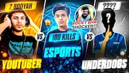 Youtuber vs Esports Pro vs Underdog Players | NG, Aff, TSG , TM , Arrow | Rocky & rdx Freefire