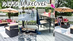 OUTDOOR PATIO MAKEOVER : SPRING PATIO DECORATING IDEAS | OMABELLETV