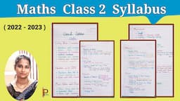 Maths Syallabus For Class 2 (2022-23) || Class 2 Maths Syllabus Explanation in English and Telugu