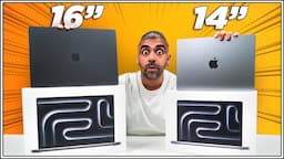 M3 MacBook Pro 14" vs M3 Max MacBook Pro 16" Unboxing | Space Black Color Differences! 🖤