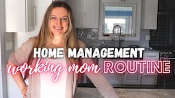 REALISTIC FULL TIME WORKING MOM DAILY HOME MANAGEMENT ROUTINE | DAILY TASKS