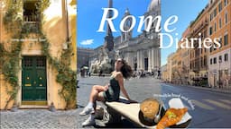 rome travel vlog | arriving in italy, lots of exploring & eating | pt. I