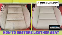 How to repair car leather seat with Colourlock products