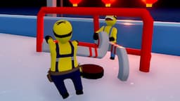 MINIONS PLAYING ICE HOCKEY in HUMAN FALL FLAT