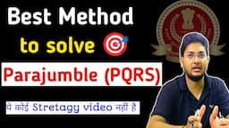 how to solve parajumbles ।। PQRS ।। Strategy for ssc exams