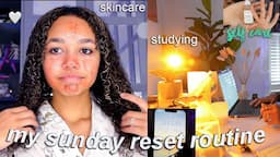 MY RESET ROUTINE | skincare, self care, hair routines, cleaning & organising room ✨