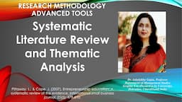 Systematic Literature Review and Thematic Analysis(slr)(SLR)(thematic analysis)(inclusion)