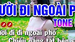 Karaoke Liên Khúc Bolero Nhạc Sống Tone Nam | Người Đi Ngoài Phố | Karaoke Mai Phạm